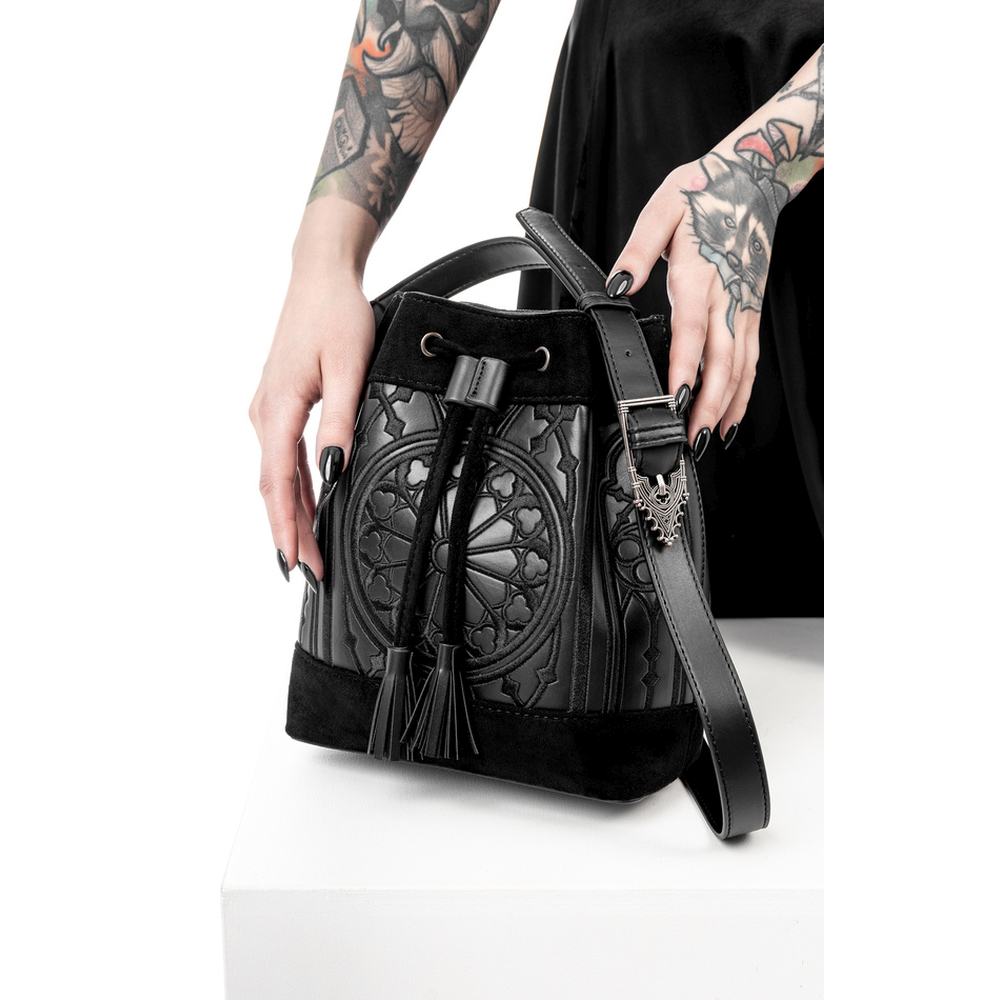 Restyle - Sanctum Bucket Schultertasche - Schwarz